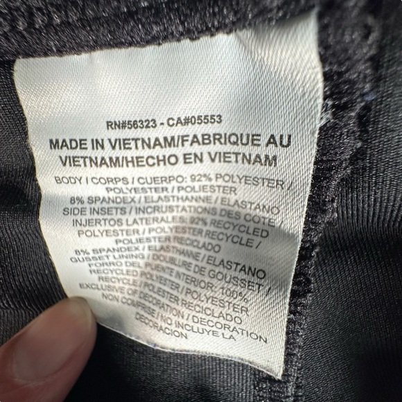 Nike Dri-FIT Running Pants Medium Black Zip Hem Reflective Logo Pockets - Picture 7 of 13